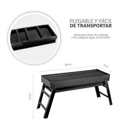 Parrilla De Carbón Plegable BBQ