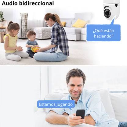 Cámara de Seguridad 360° Tipo Ampolleta (WiFi)