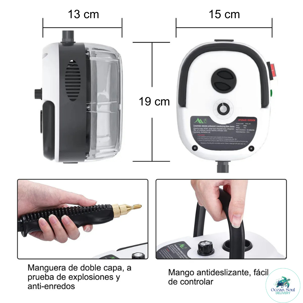 VaporPro™ 2500 - El poder del vapor profesional en la palma de tu mano.