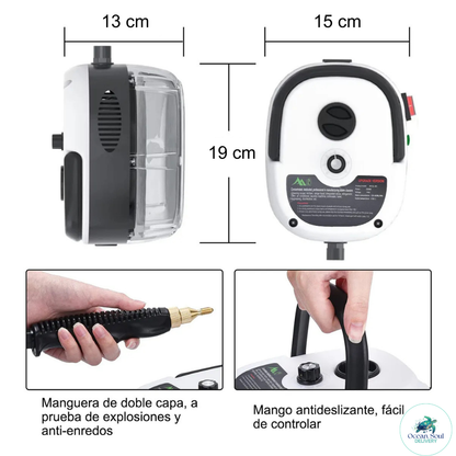 VaporPro™ 2500 - El poder del vapor profesional en la palma de tu mano.